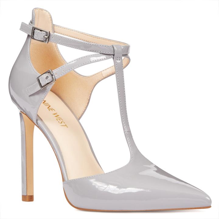 Nine West Tayley Pointy Toe T-strap Pumps