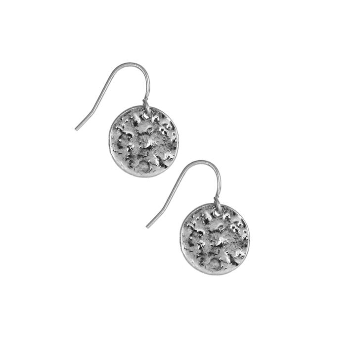 Nine West Hammered Drop Earrings