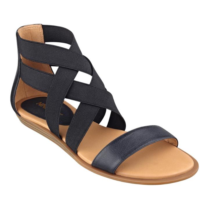 Nine West Voi Black Gladiator Sandals