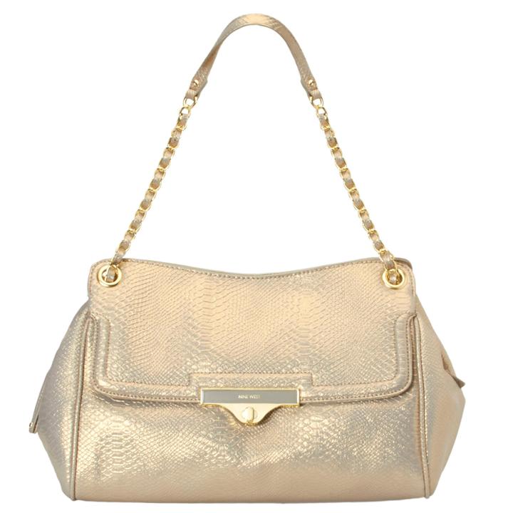 Nine West Abigail Snake Embossed Shoulder Bag