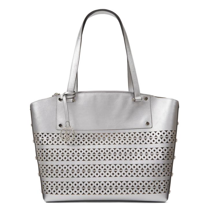 Nine West Nine West Sheer Genius Tote, Silver Synthetic