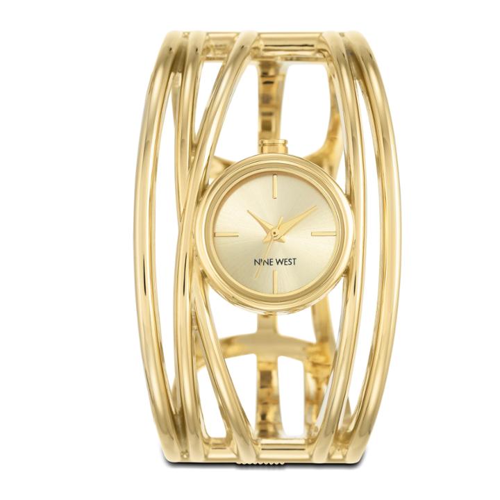Nine West Nine West Gold-tone Bracelet Watch