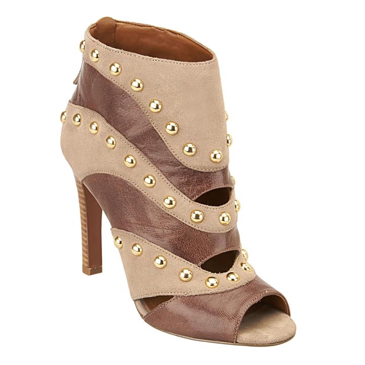 Nine West Ezzy Peep-toe Studded Booties