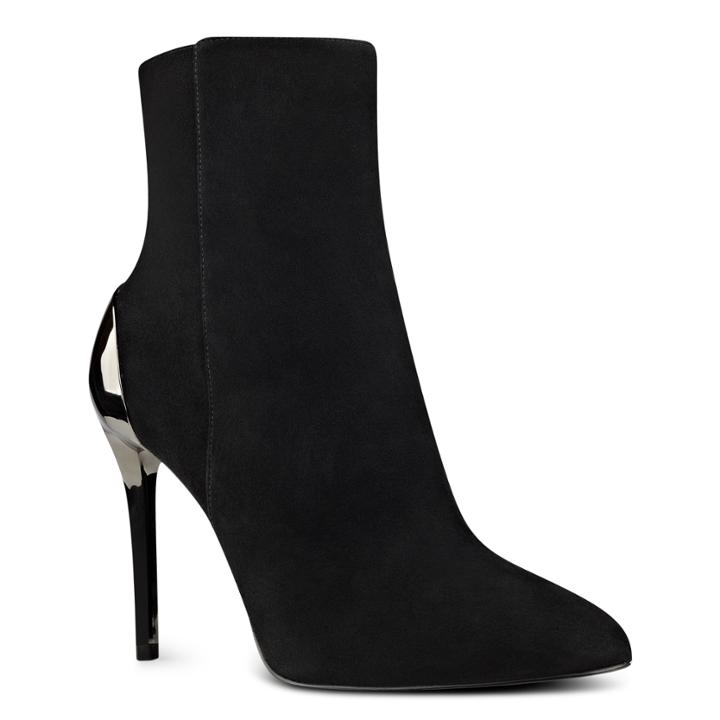 Nine West Yesday Metallic Heel Booties