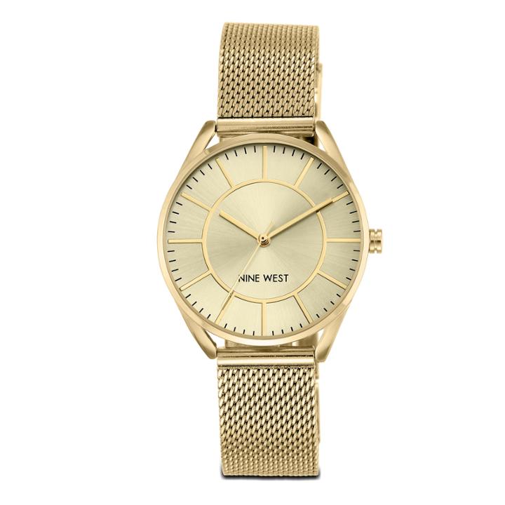 Nine West Nine West Layniee Gold-tone Bracelet Watch