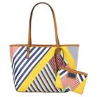 Nine West Prep It Up Multi-stripe Shoulder Tote