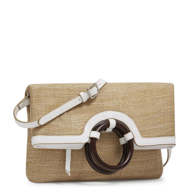 Nine West Nine West Wendie Foldover Clutch, Natural