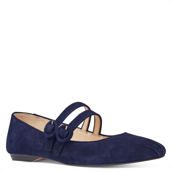 Nine West Nine West Xrye Mary Janes, Navy/navy Suede