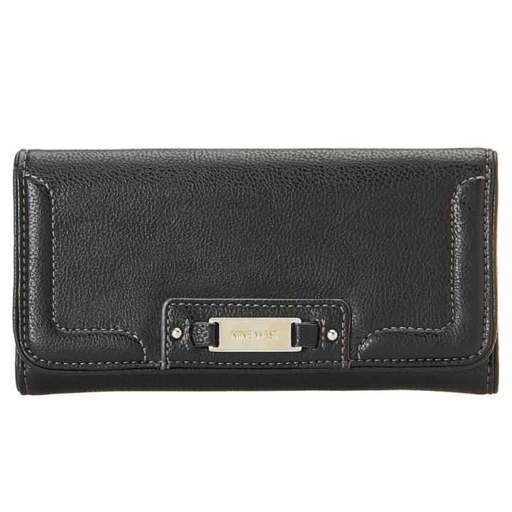 Nine West Wild Edge Checkbook Secretary Wallet