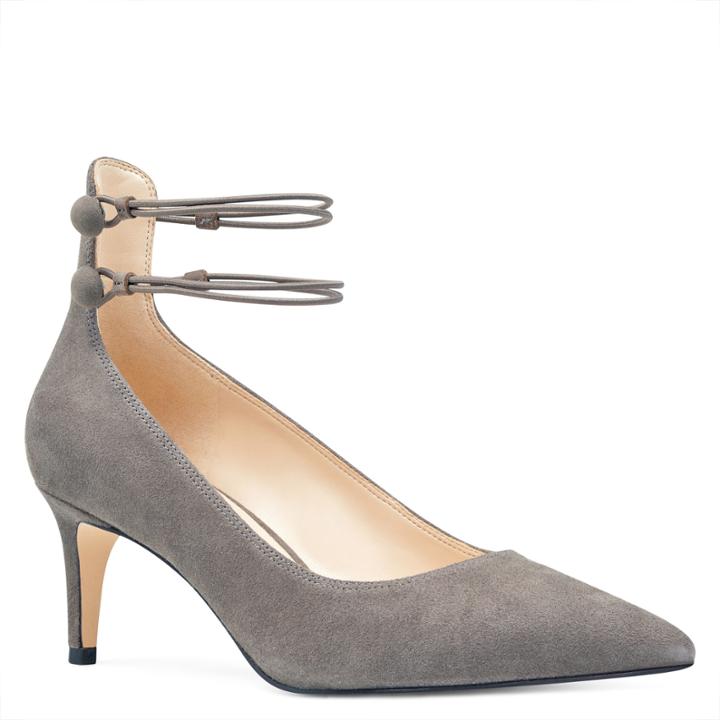 Nine West Nine West Sawtelle Pointy Toe Pumps, Grey Suede