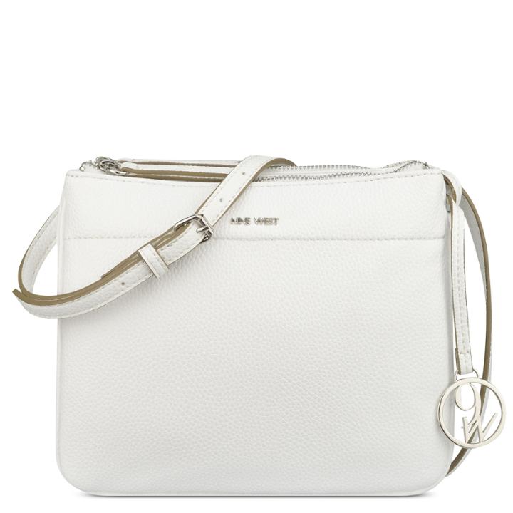 Nine West Nine West Helda Crossbody, White Synthetic