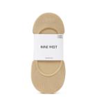 Nine West Nine West Pack Of 3 Foot Liners, Nude Fabric