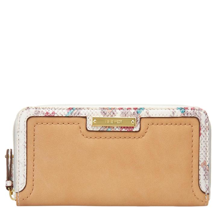 Nine West Tailored Turns White Snake-print Wallet