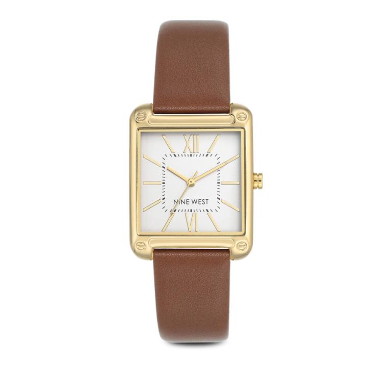 Nine West Nine West Farrensal Rectangular Strap Watch