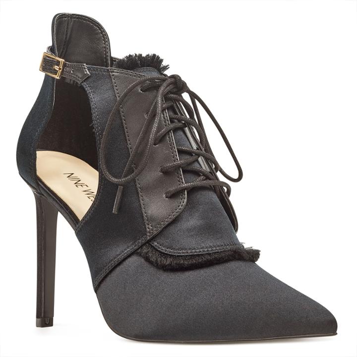 Nine West Nine West Takeashot Pointy Toe Booties, Black Fabric