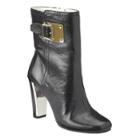Nine West Jeanie Mid Calf Bootie With Metal Heel