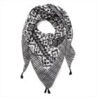 Nine West Striped And Print Scarf