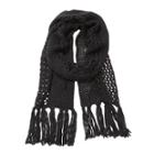 Nine West Half Cable & Open Weave Scarf