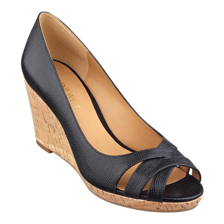 Nine West Jelica Peep Toe Wedge Sandals