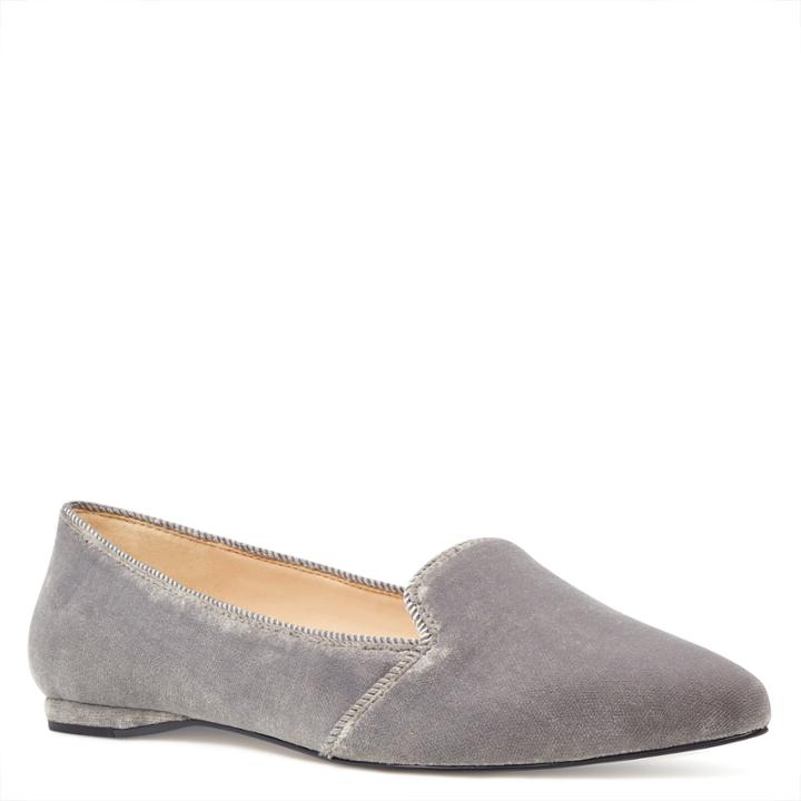 Nine West Nine West Sholette Smoking Flats, Dk Grey Fabric
