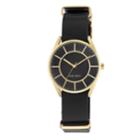 Nine West Glehne Black Strap Watch