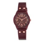 Nine West Vehronica Red Strap Watch