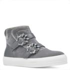 Nine West Nine West Orisna High Top Sneakers, Grey Velvet