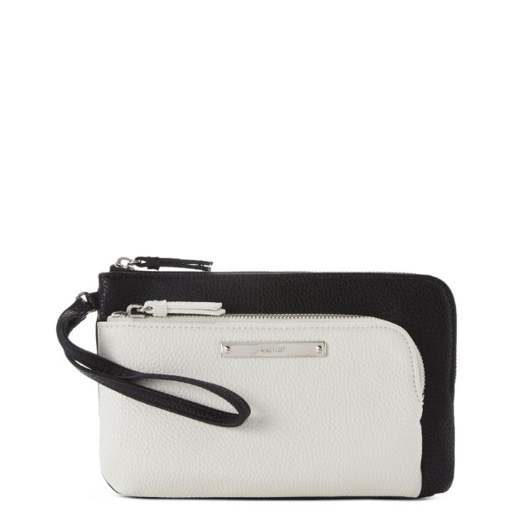 Nine West Nine West Table Treasures Wristlet, Black/snow Petal Synthetic