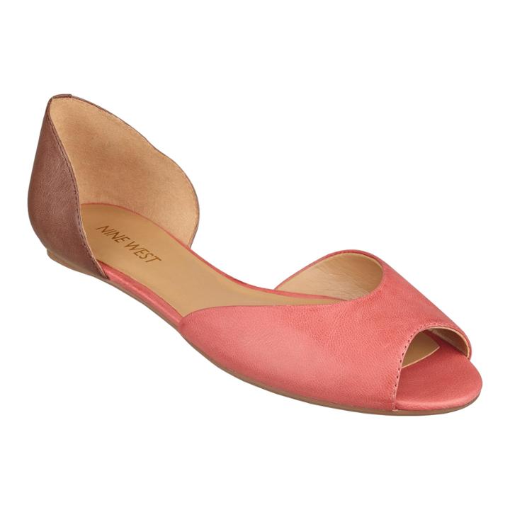 Nine West Byteme Peep Toe Flats