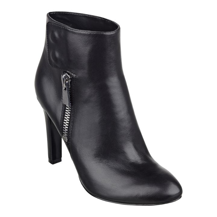 Nine West Clio Black Leather Booties
