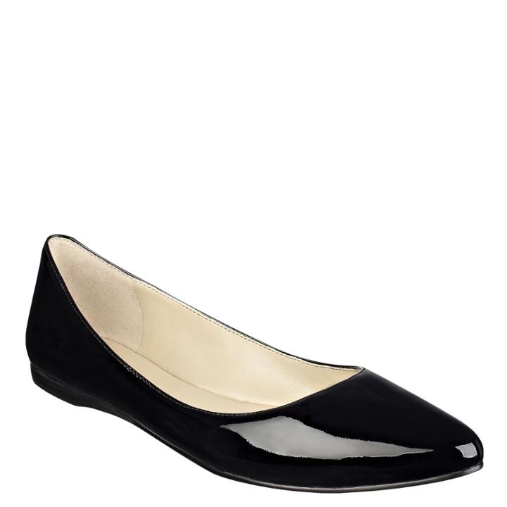 Nine West Nine West Speakup Pointy Toe Flats, Black Patent Leather