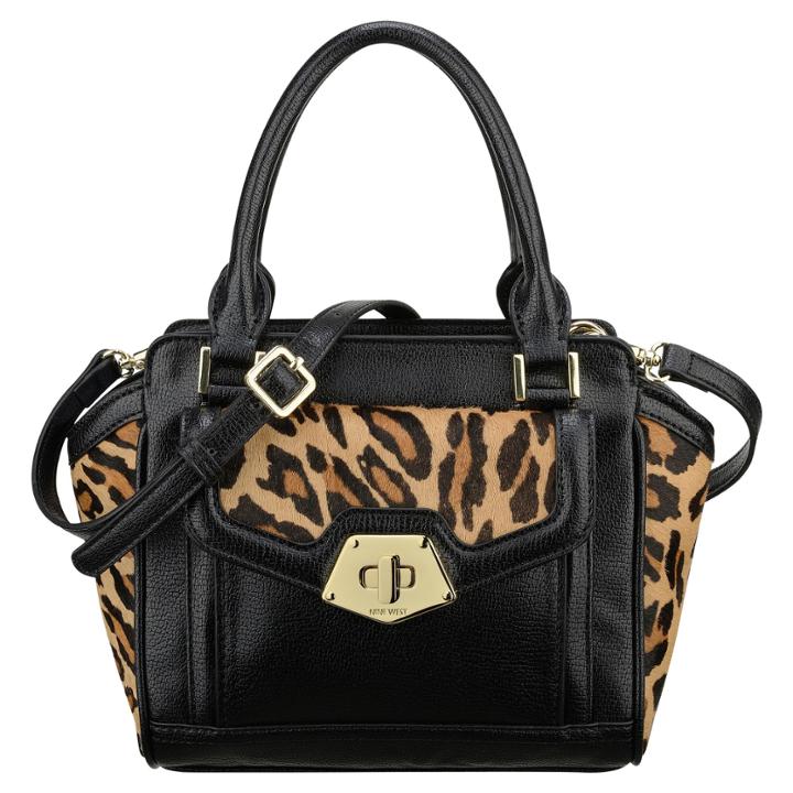 Nine West Trenleigh Leopard Print Satchel