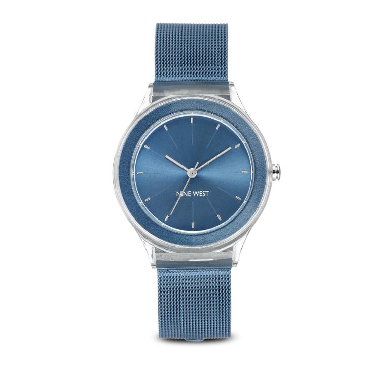 Nine West Nine West Nabiliah Round Strap Watch