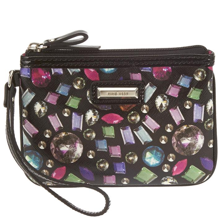 Nine West Go To Glamour Gem Print Wristlet