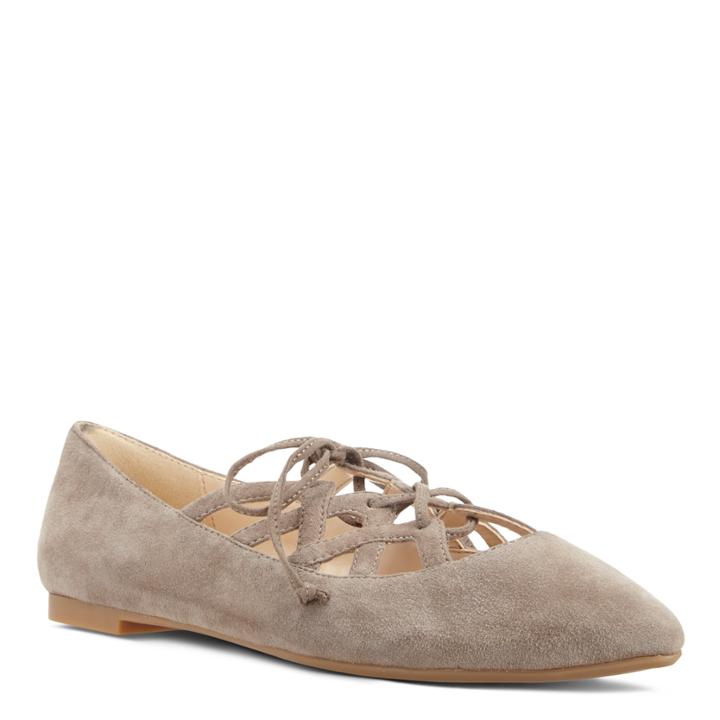 Nine West Merlot Lace-up Flats