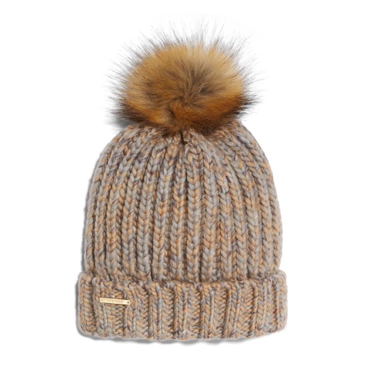 Nine West Shaker Stitch Beanie With Pom Shaker Stitch Beanie With Pom