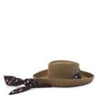 Nine West Nine West Sun Hat With Scarf Tie