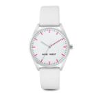 Nine West Nine West Naimahs Round Strap Watch