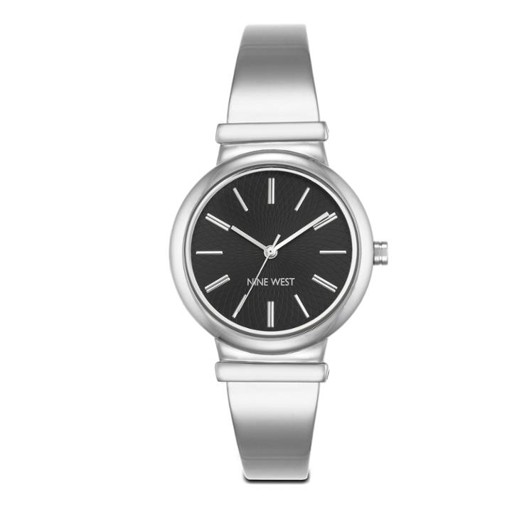 Nine West Dorotah Silver-tone Bangle Watch