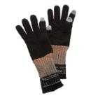 Nine West Blanket Stripe Rib Cuff Touch Gloves