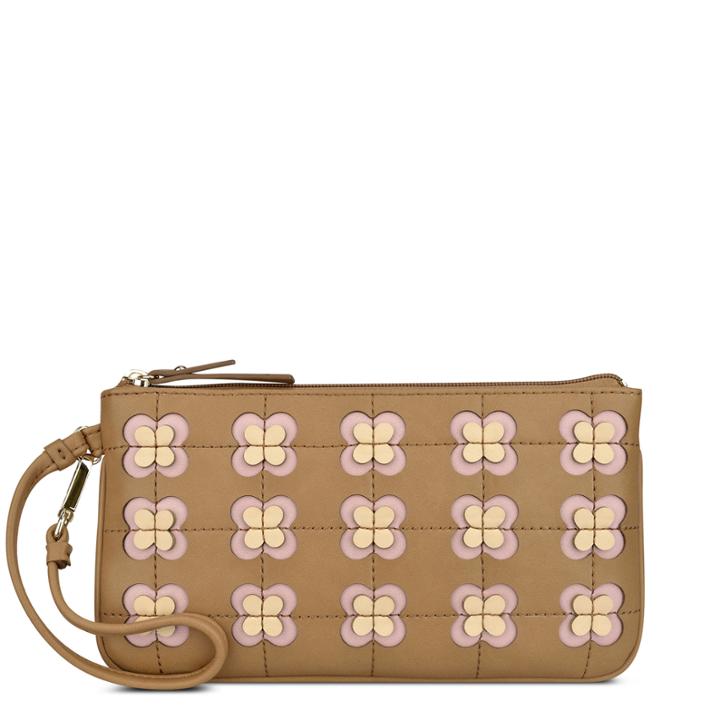 Nine West Nine West Table Treasures Wristlet, Brown Multi Synthetic