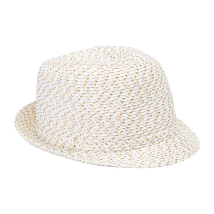 Nine West Two Tone Metallic Packable Fedora