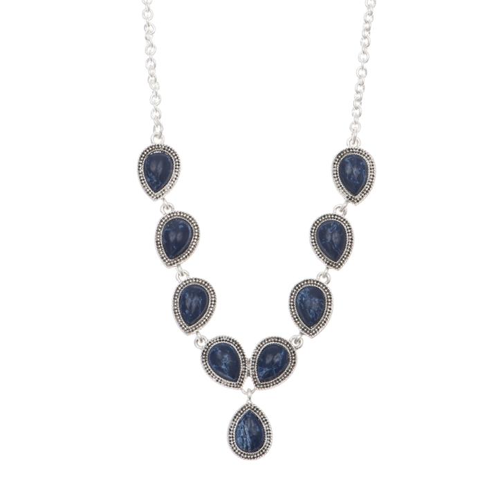 Nine West Faux Lapis Lazuli Necklace