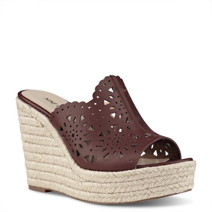 Nine West Derek Espadrille Platform Wedge Sandals