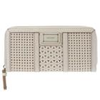 Nine West Showstopper Zip Around Perforated Wallet