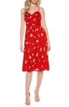 Women's Bardot Tai Sweetheart Dress - Red