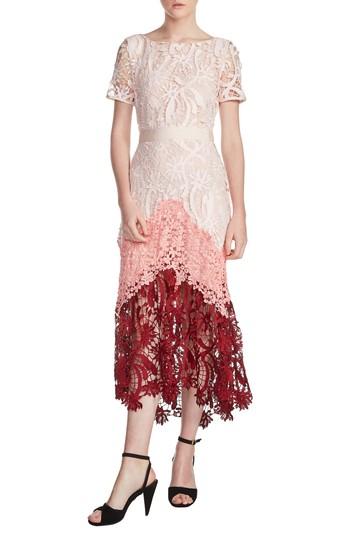Women's Maje Romarin Multicolor Lace Dress - White
