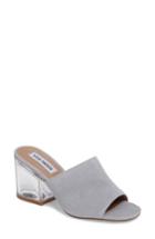 Women's Steve Madden Dalis Clear Heel Slide Sandal .5 M - Grey
