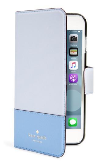 Women's Kate Spade New York Leather Iphone 7/8 & 7/8 Case - Blue