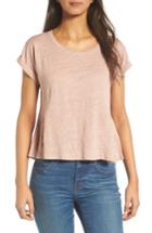 Women's Madewell Modern Linen Gather Top, Size - Pink